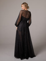 Satin Bridal romper with sparkle robe