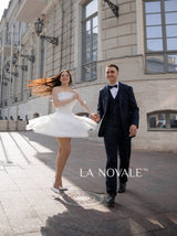 Bridal shower tulle mini dress