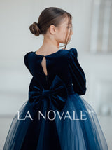 Kids modest formal frock for winter