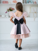 Blush tea party midi dress for girls