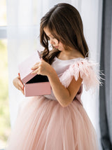 Tulle tutu flower girl ball gown dress