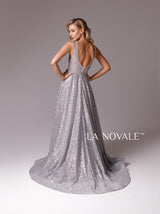 Silver White Sparkle Wedding Dress