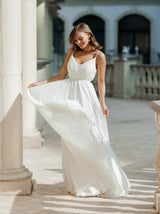 Greek goddess maternity Wedding Dress