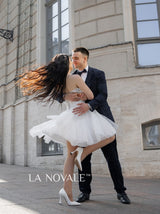 Bridal shower tulle mini dress