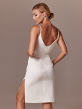 simple short elopement dress