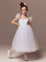 Puff sleeve ballerina Communion dress