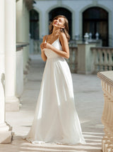 Greek goddess maternity Wedding Dress