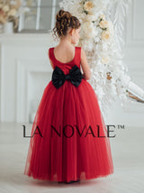 Kids elegant ceremony frock in maroon