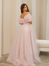 sparkle tulle evening dress