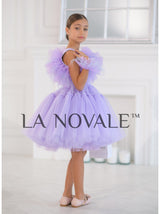 Knee length ruffle tutu occasion dress for girls