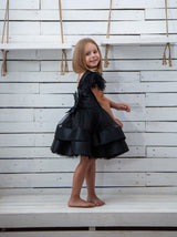 Bell tutu skirt flower girl dress