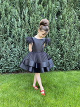 Bell tutu skirt flower girl dress