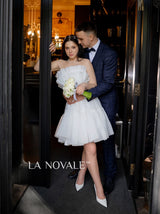 Bridal shower tulle mini dress