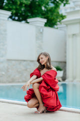 Bubble Hem Mini evening dress