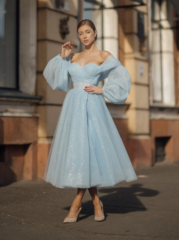 1950s inspired cupcake evening dress