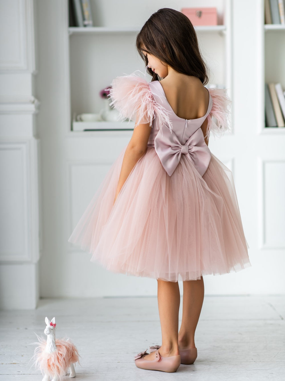 Short tulle tutu flower girl dress – La Novale Atelier