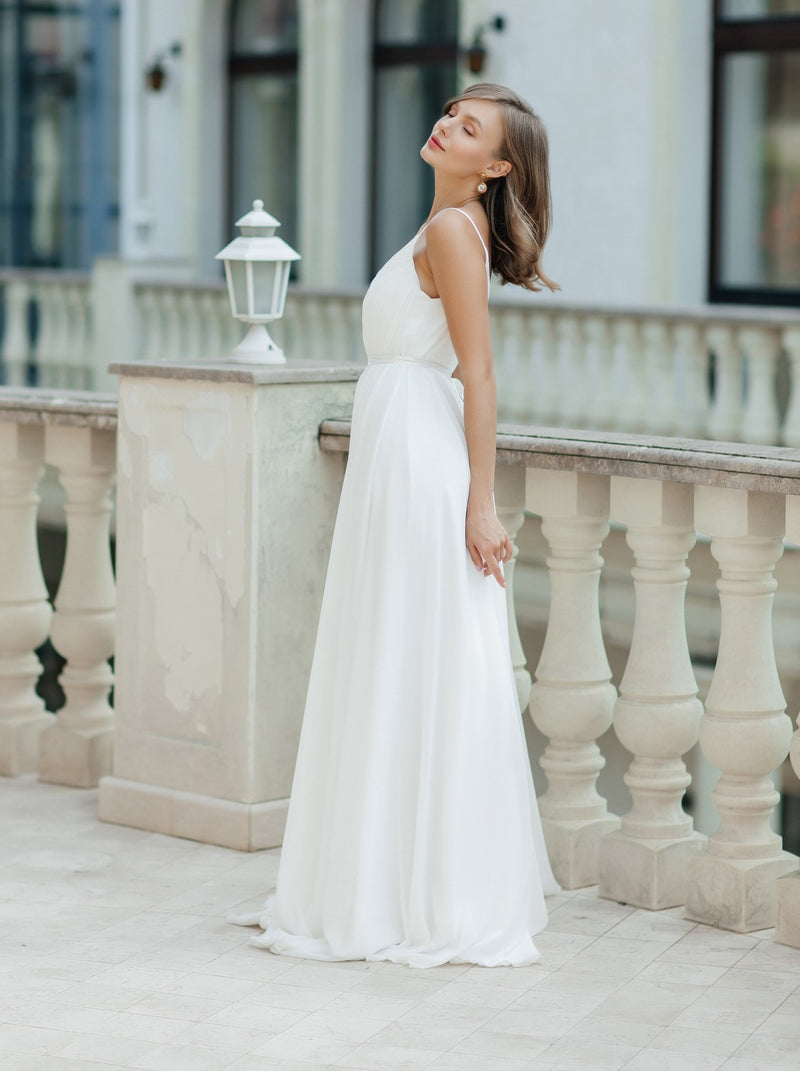 Greek goddess maternity Wedding Dress La Novale Atelier Greek goddess maternity Wedding Dress La Novale Atelier