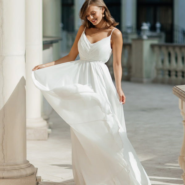 greek wedding dress Grecian Lace Chiffon Asymmetric Featuring a sweetheart neck bodice with an asymmetric lace smock from left shoulder down to diagonal chiffon skirt. Greek goddess maternity Wedding Dress
