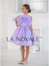 Knee Length Ruffle Tutu Occasion Dress for Girls