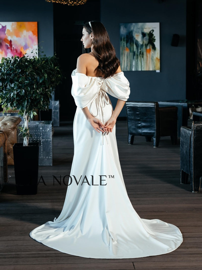Old Hollywood glam wedding dress La Novale Atelier Old Hollywood glam wedding dress La Novale Atelier