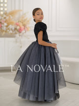 one shoulder pageant ball gown for girls