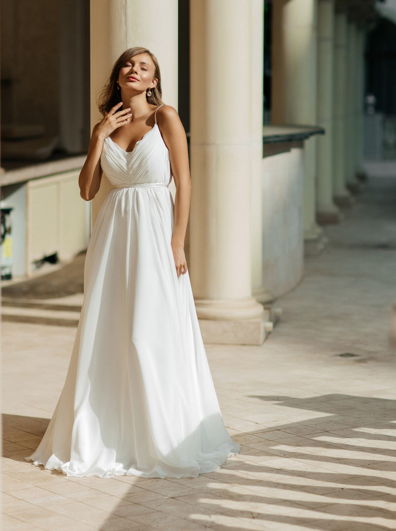 greek goddess wedding dress