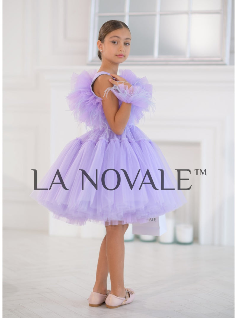 Knee Length Ruffle Tutu Occasion Dress for Girls