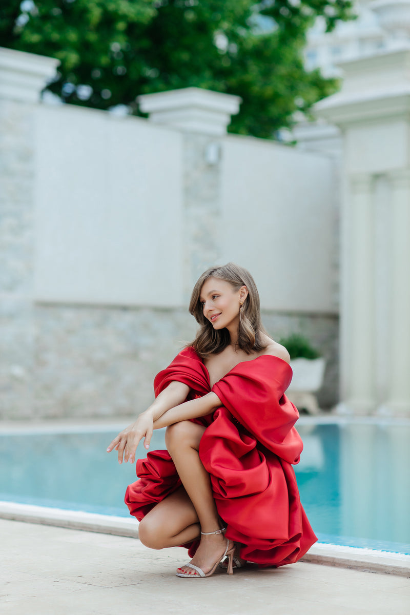 Bubble Hem Mini evening dress La Novale Atelier Bubble Hem Mini evening dress La Novale Atelier